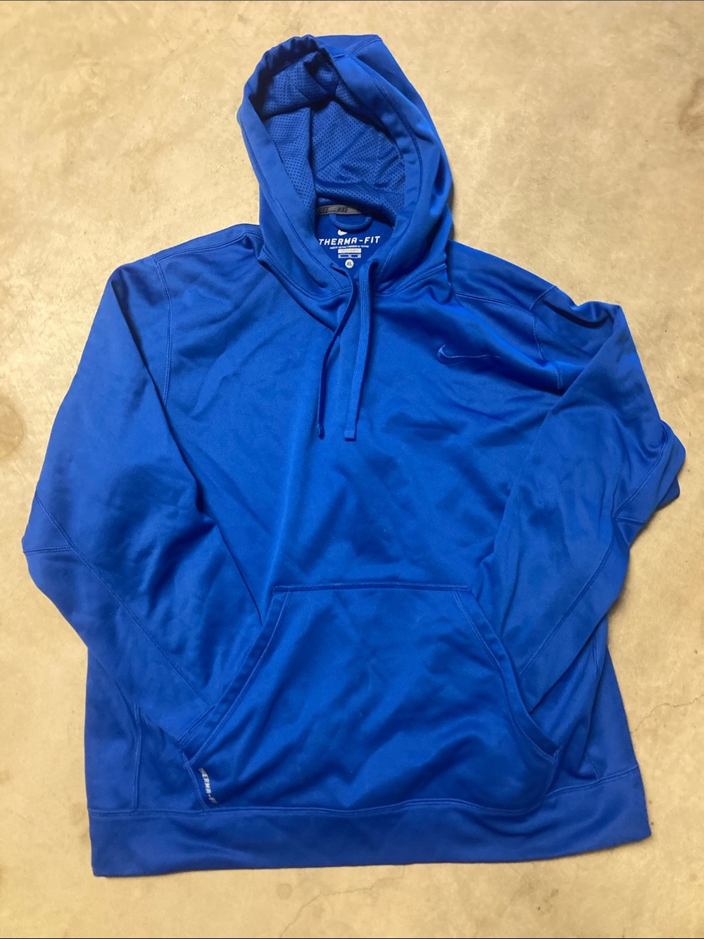 Nike Men’s Therma-Fit Royal Blue Hoddie Sweatshirt Size XL